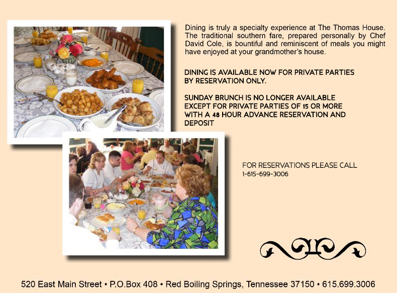 Thomas House Hotel Red Boiling Springs TN Bed and Breakfast